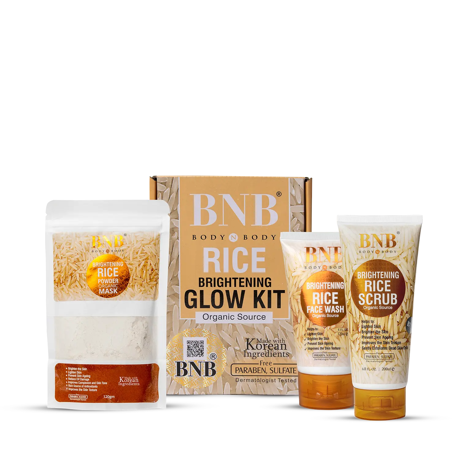 Rice Extract Facial Kit For Bright & Glowing Skin 1