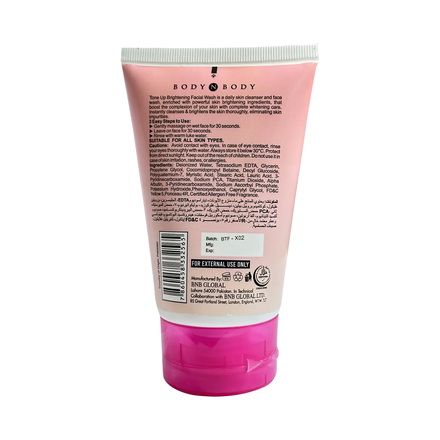 BNB Tone Up Facial Wash